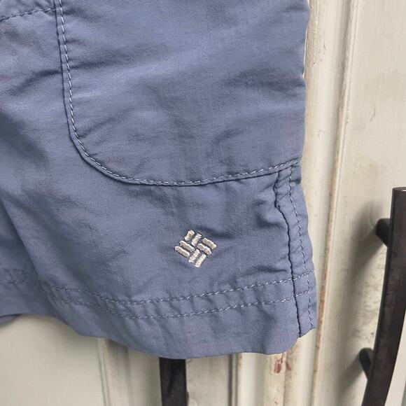 Columbia Size 6 Blue Baggies Shorts Hiking Lightweight Womens Medium L Gorpcore - Picture 2 of 5